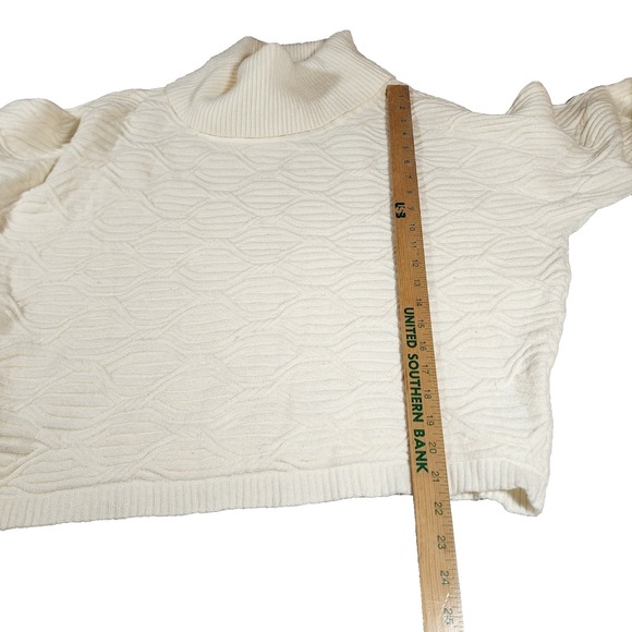 Cyrus Cowl Neck Womens M White Sweater - Picture 7 of 8